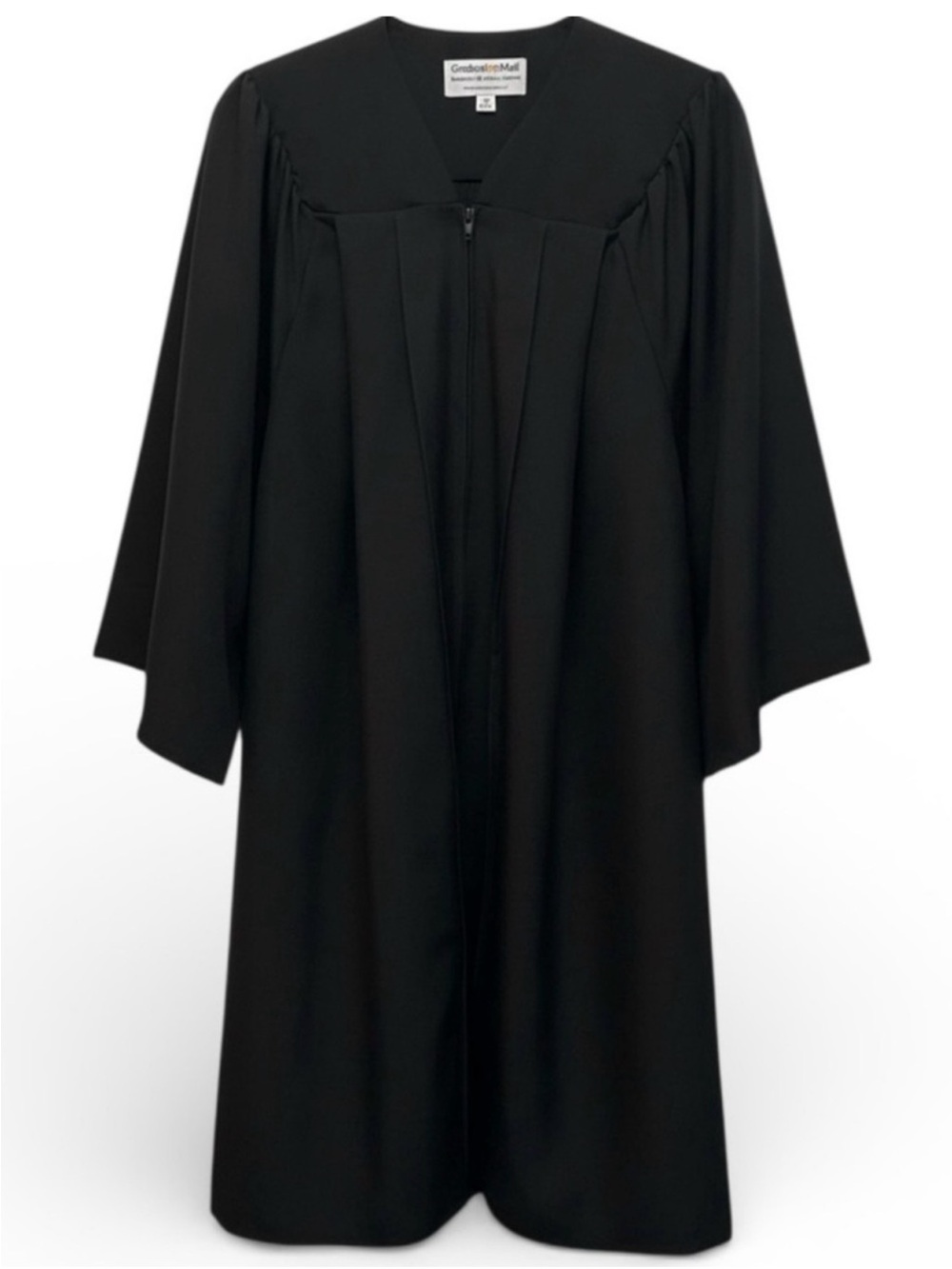 GraduationMall Black Graduation Gown Size 39 4’6”-4’8” Academic Robe